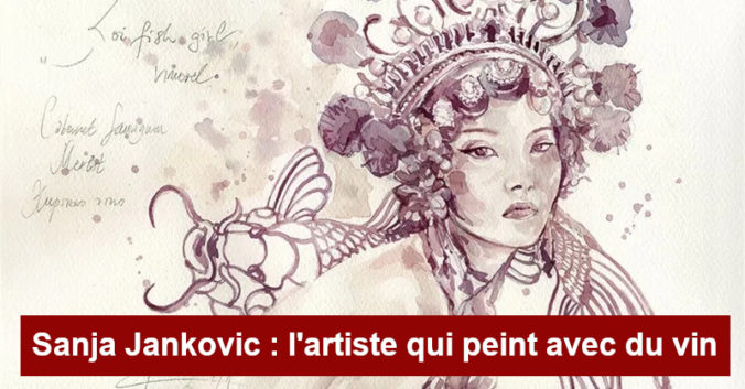 Blog Beaux-Vins dégustation oenologie vin peindre peinture Sanja Jankovic artiste Koifish girl menu