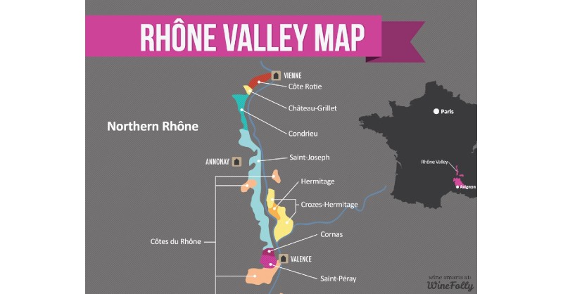 blog vin Beaux-Vins vignoble vins carte nord septentrional Vallée du Rhône oenologie dégustation histoire