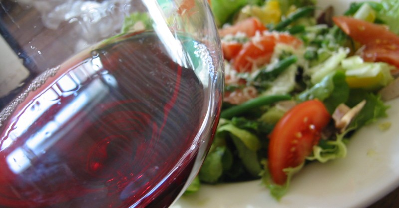 blog vin Beaux-Vins salade oenologie accords