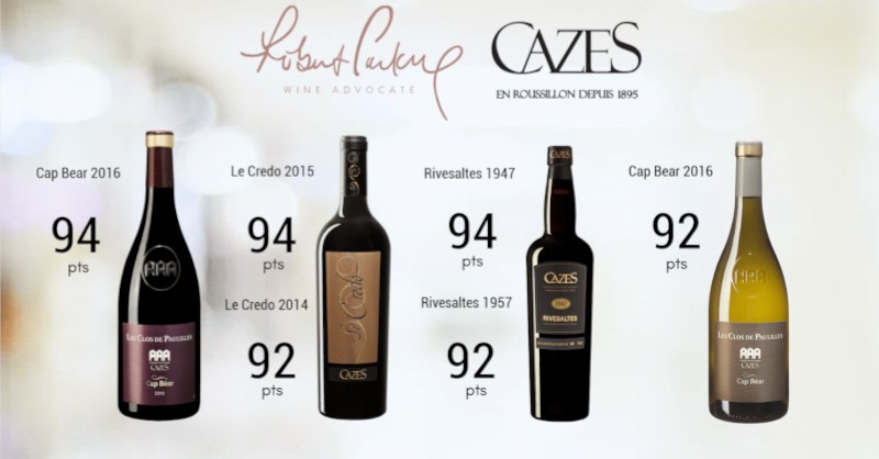 blog vin Beaux-Vins oenologie dégustation note robert parker domaine cazes