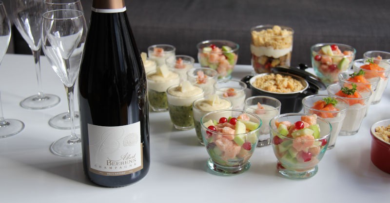 Pairing recipe verrines champagne albert beerens aperitif dinner blog fine wines