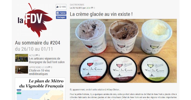 wine blog Fine wines LAFDV ice cream wines