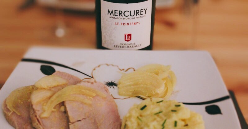 Blog vins Beaux-Vins accords mets vin mercurey roti de porc miel moutarde