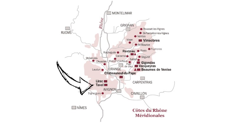 wine blog fine wines wine map tavel vallee rhone