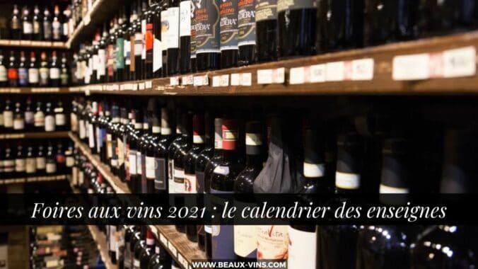 Wine Fair 2021 sign calendar